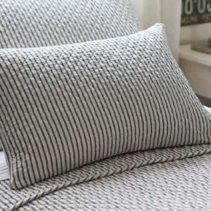 Bergen Stripe Indigo Lumbar Pillow