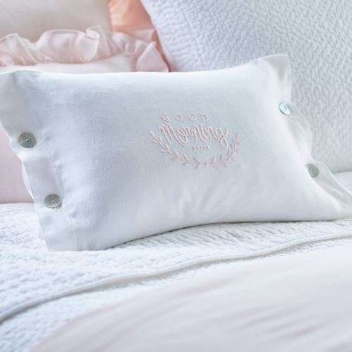 Good Morning Good Night Petal Pillow