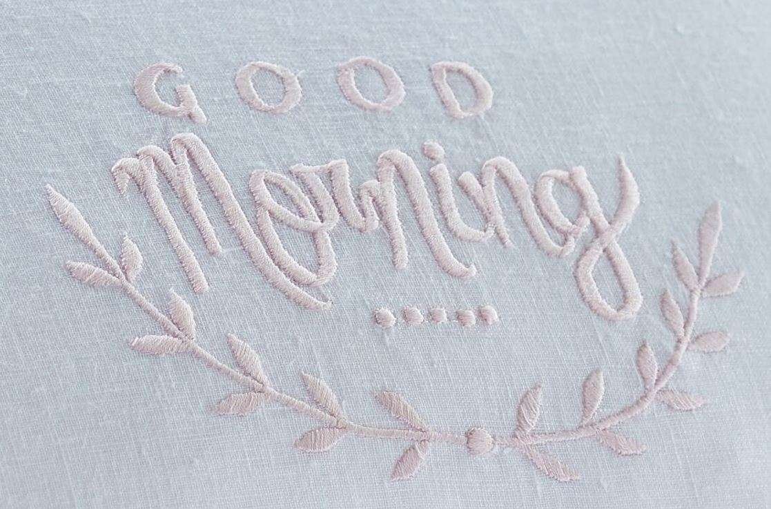 Good Morning Good Night Petal Pillow - Image 2