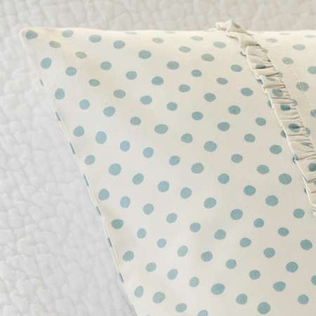 Polka Dot Aqua Boudoir Pillow - Image 2